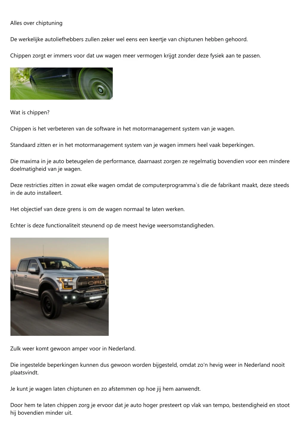 alles over chiptuning