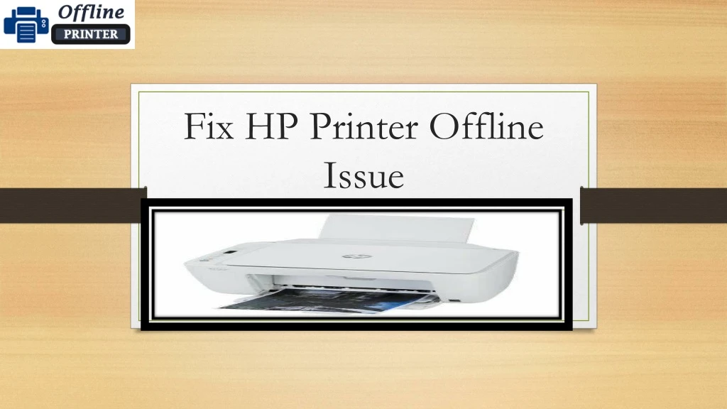 fix hp printer offline issue