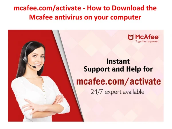 mcafee.com/activate - How to Download the Mcafee antivirus on your computer