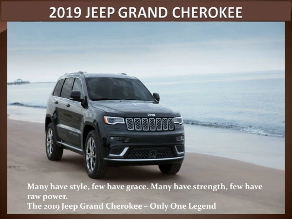 All New Luxurious 2019 Jeep Grand Cherokee SUV - Cecil Motors