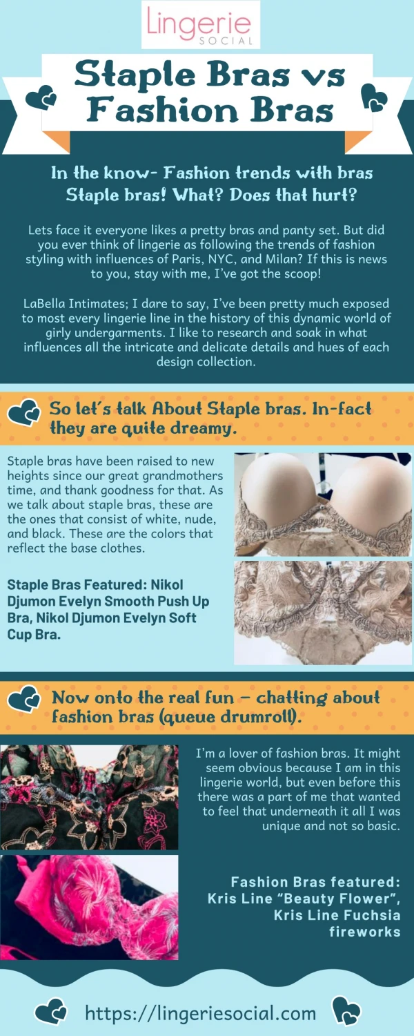 Check Out The Features of Stable Bras And Fashion Bras