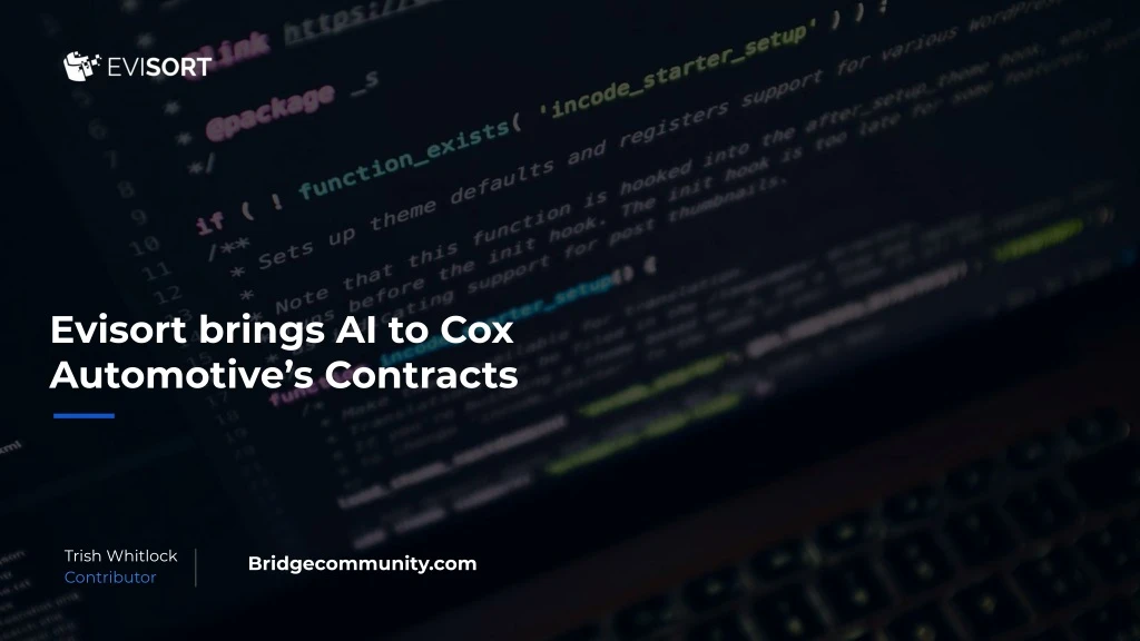 evisort brings ai to cox automotive s contracts