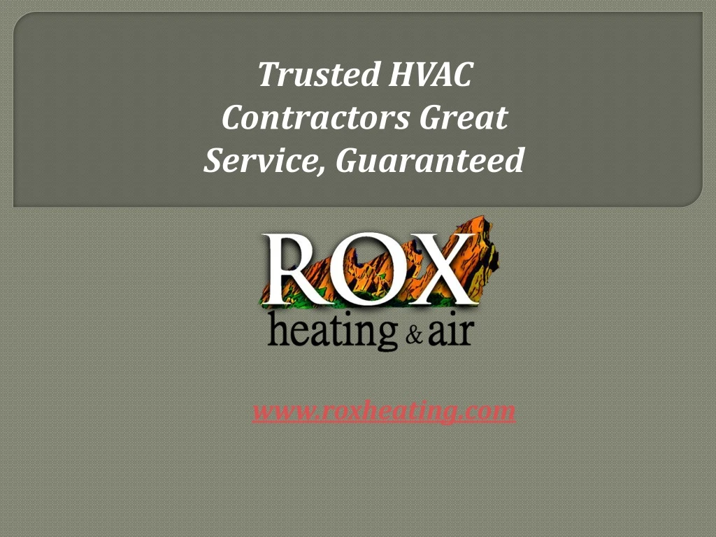 trusted hvac contractors great service guaranteed