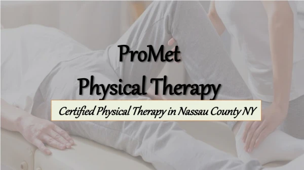Relieve Pain with Physical Therapy - ProMet