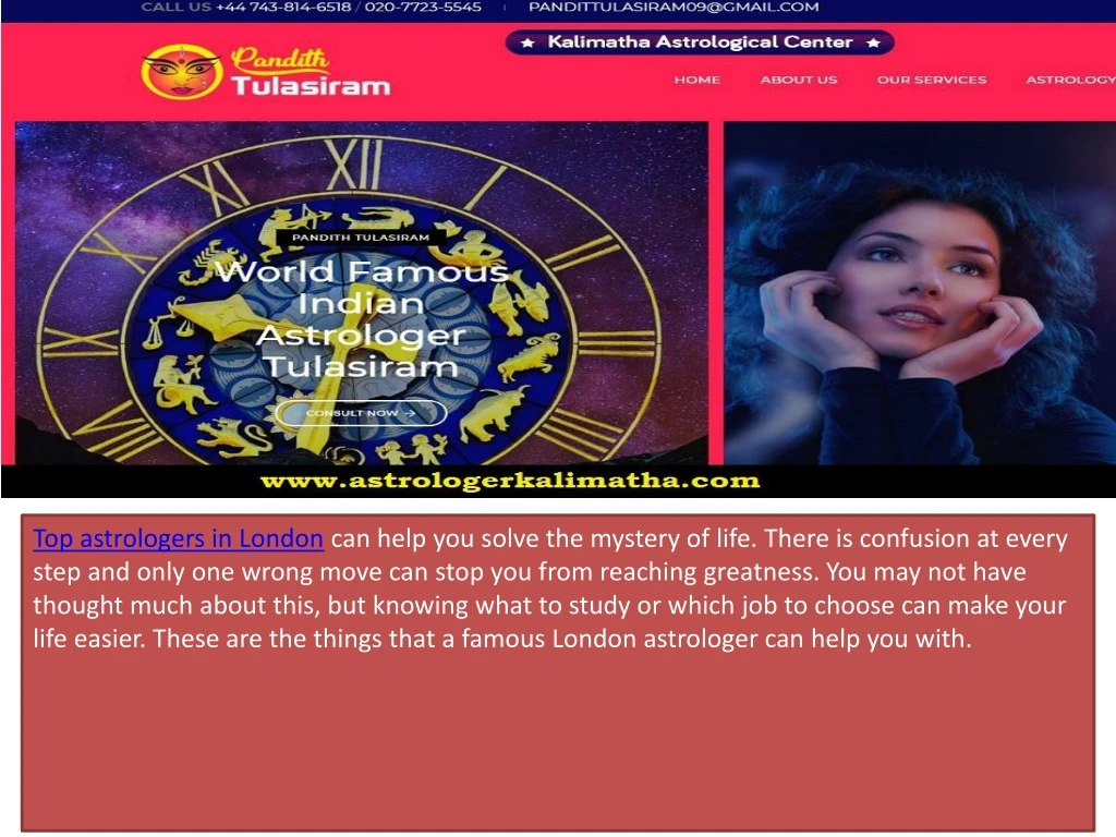 top astrologers in london can help you solve