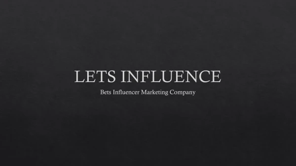 Influencer Marketing Programs