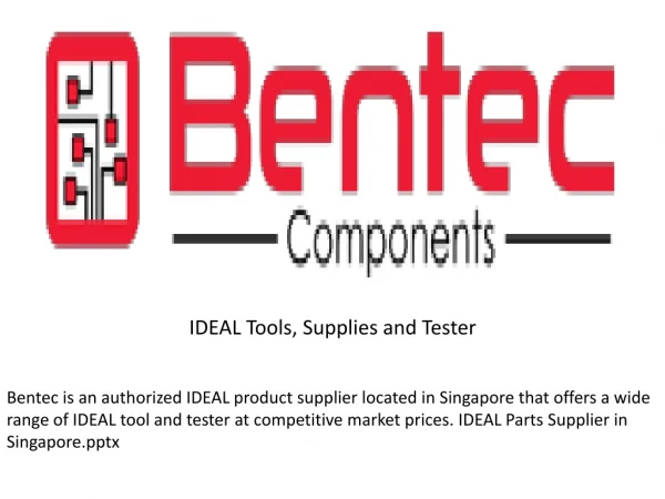 IDEAL Tools, Supplies and Tester