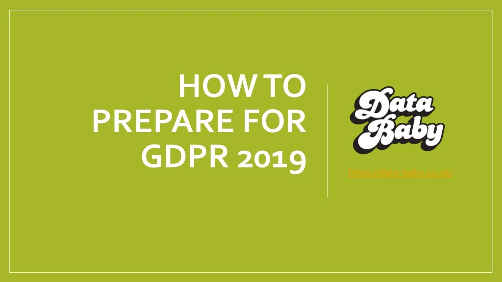 how to prepare for gdpr 2019