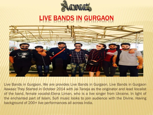 Live Bands in Gurgaon | Best | Top 10 Live Bands in Gurgaon