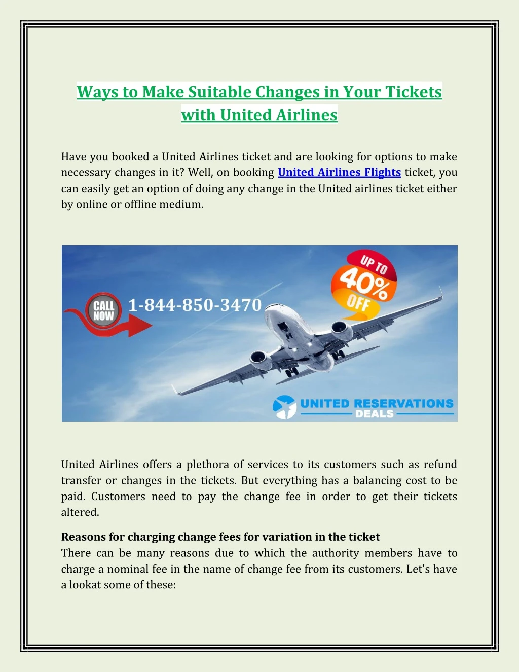 ways to make suitable changes in your tickets