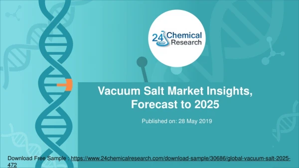 Vacuum salt market insights, forecast to 2025