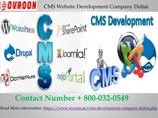 CMS Website Development Company Dubai Call us 800-032-0549