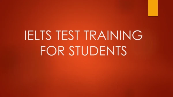 IELTS Training for Students