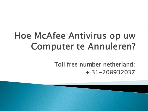 Hoe McAfee Antivirus op uw Computer te Annuleren?