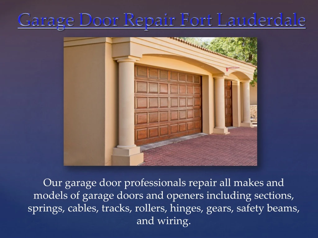 garage door repair fort lauderdale