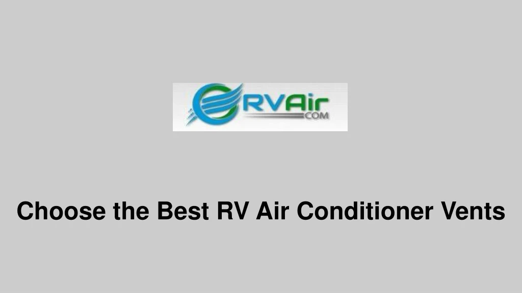 choose the best rv air conditioner vents