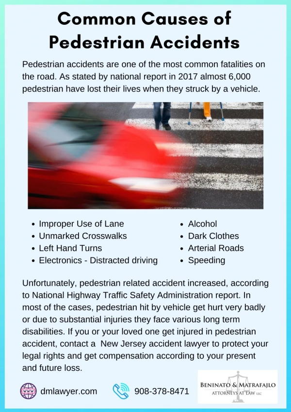 Common Causes of Pedestrian Accidents