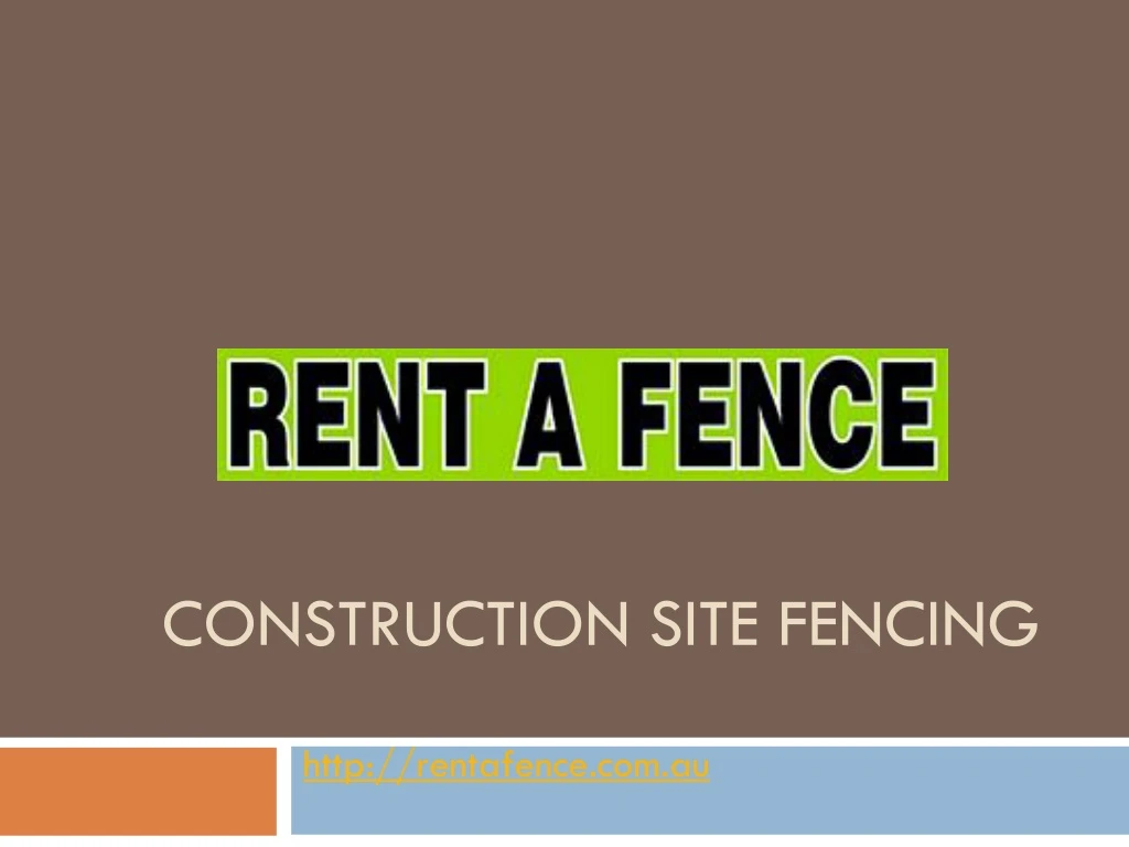 construction site fencing