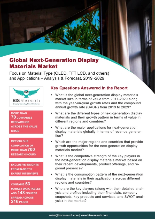 Next Generation Display Materials Market Report