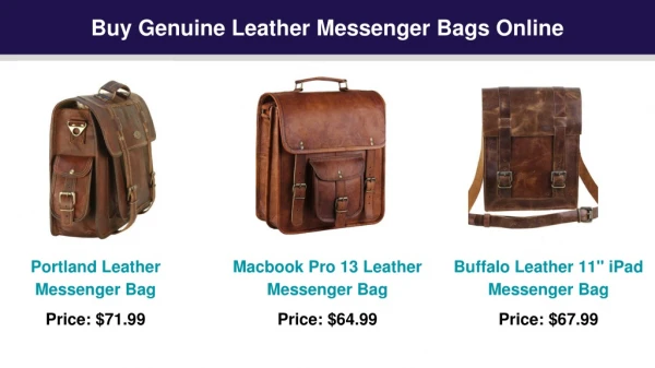 Buy Genuine Leather Messenger Bags Online