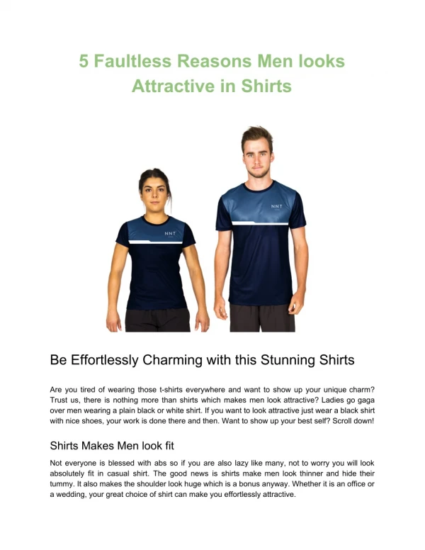 5 faultless reasons men looks attractive in shirts