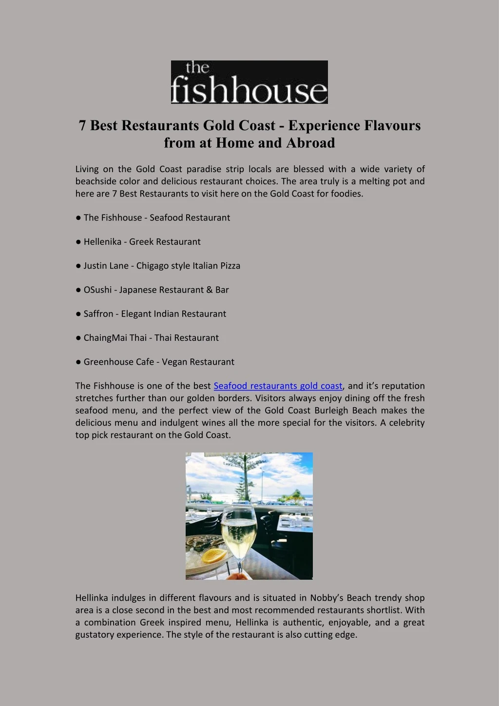 7 best restaurants gold coast experience flavours