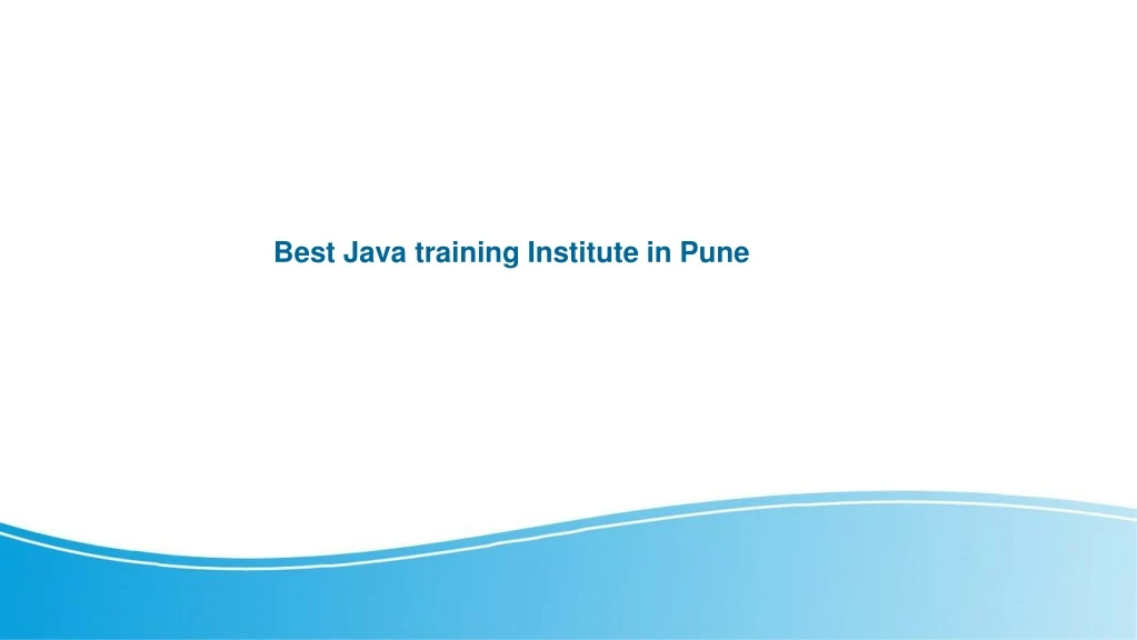 best java training institute in pune