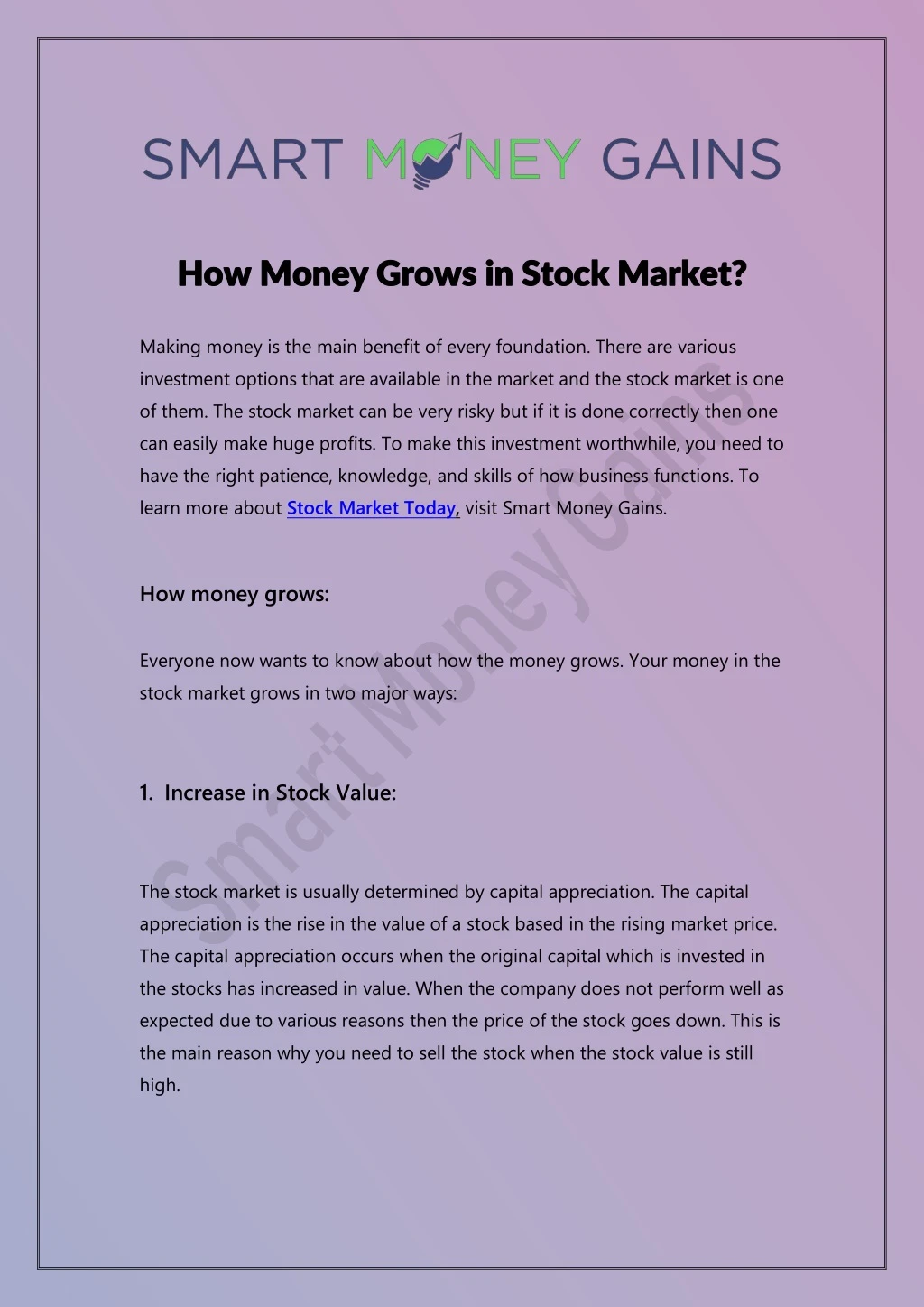 how how money money grows