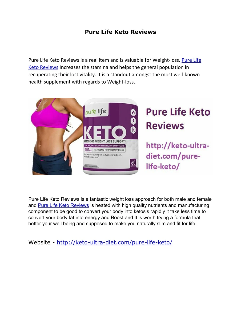 pure life keto reviews