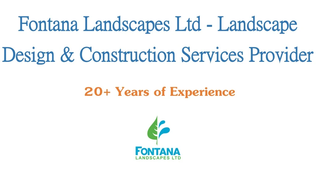 fontana landscapes ltd landscape design construction services provider