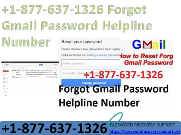 Call 1-877-637-1326 Forgot Gmail Password Helpline Number.