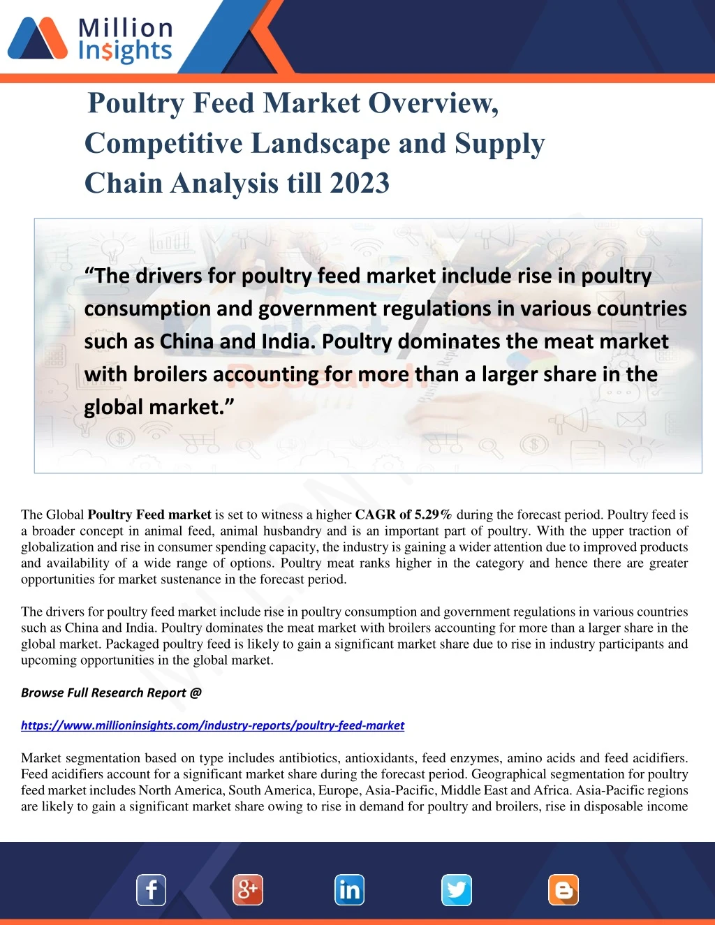 poultry feed market overview competitive