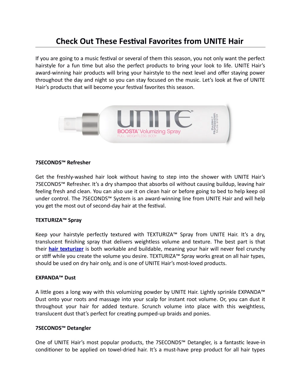 check out these festival favorites from unite hair