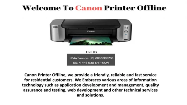 Fix Canon Printer Offline Mac issue