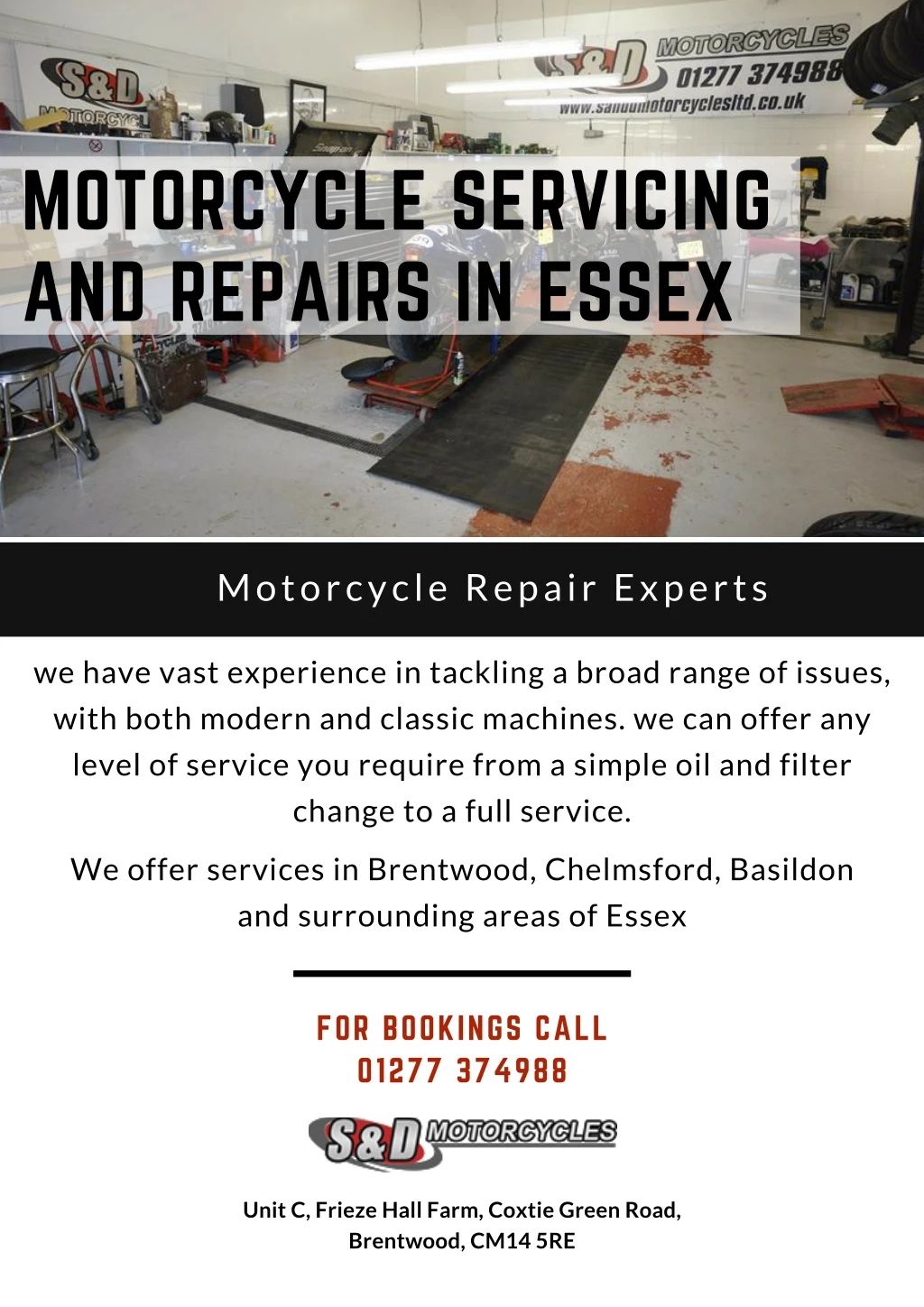 motorcycle servicing and repairs in essex