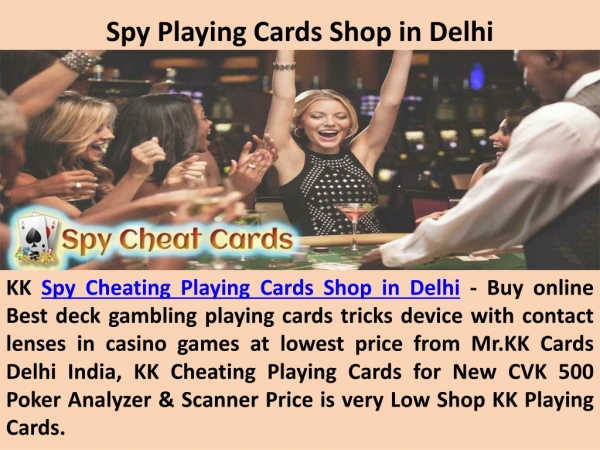 Spy Cheating Playing Cards Shop in Delhi