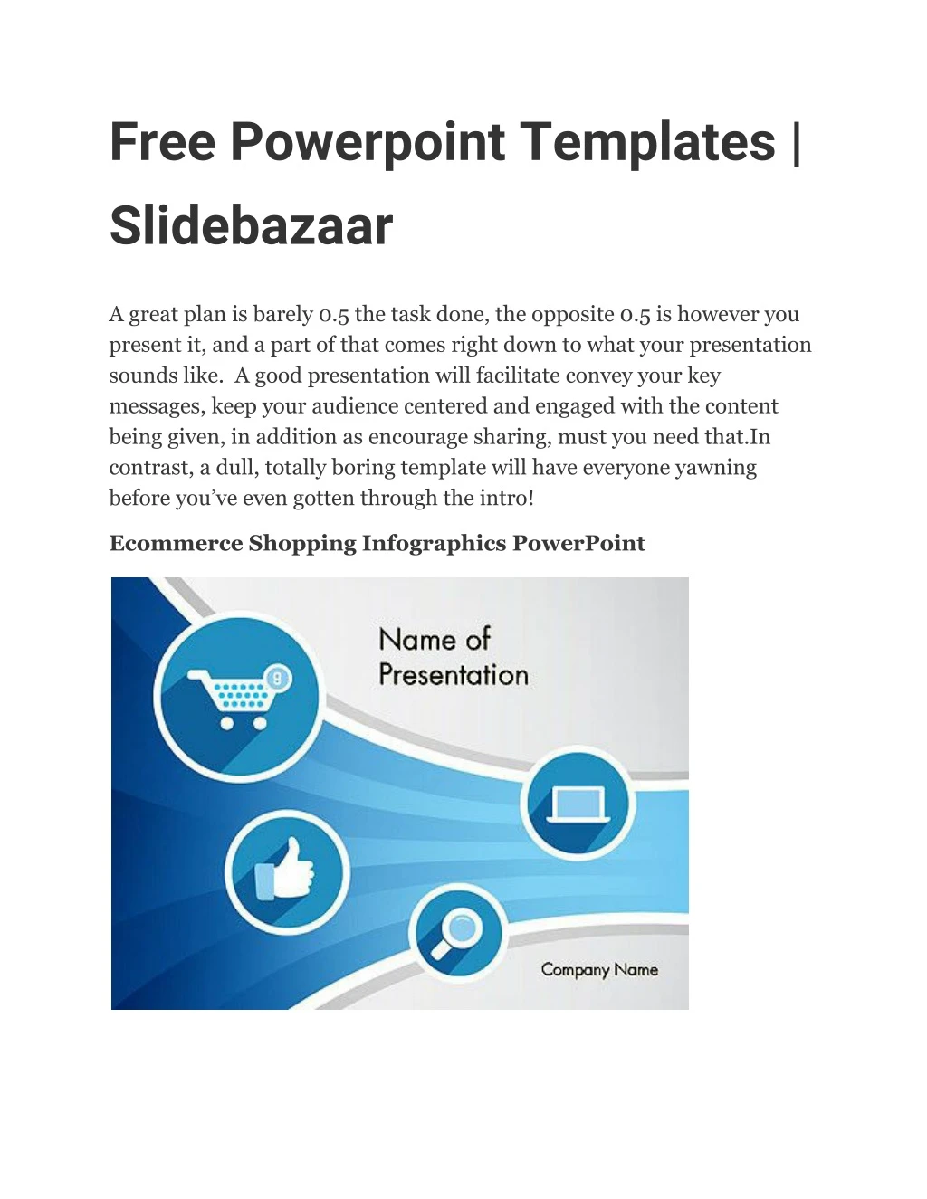 PPT - Free Powerpoint Templates | SlideBazaar PowerPoint Presentation ...