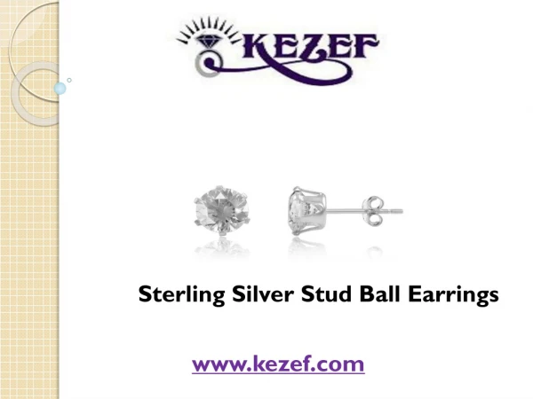 Buy Sterling Silver Stud Ball Earrings At Reasonable cost