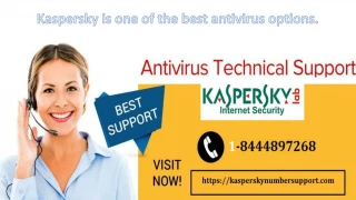 antivirus support number - slide 1