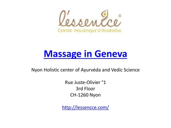 Massage in Geneva