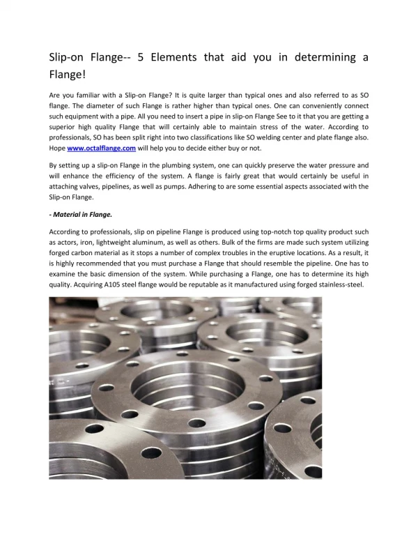 Steel Pipe Flange-- Every Little Thing You Required To Know