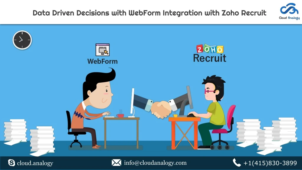 data driven decisions with webform integration with zoho recruit