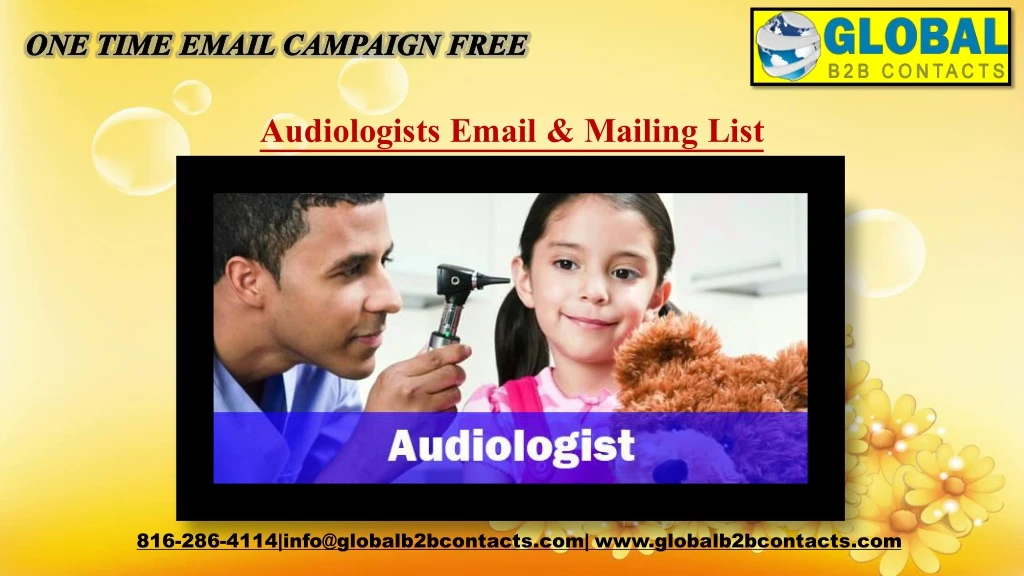 audiologists email mailing list