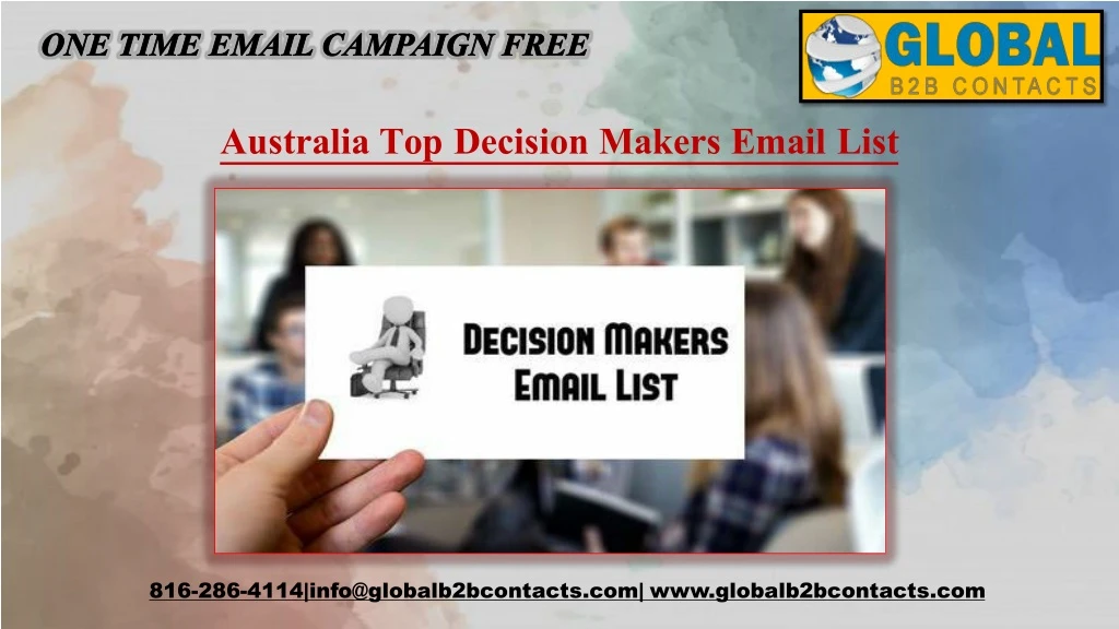 australia top decision makers email list