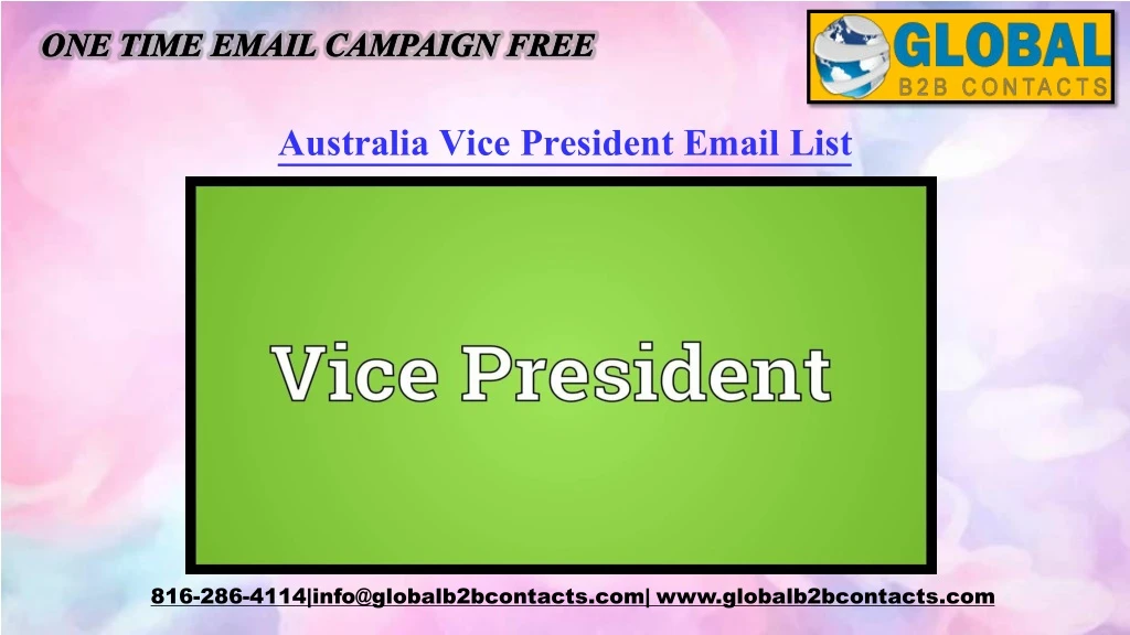 australia vice president email list