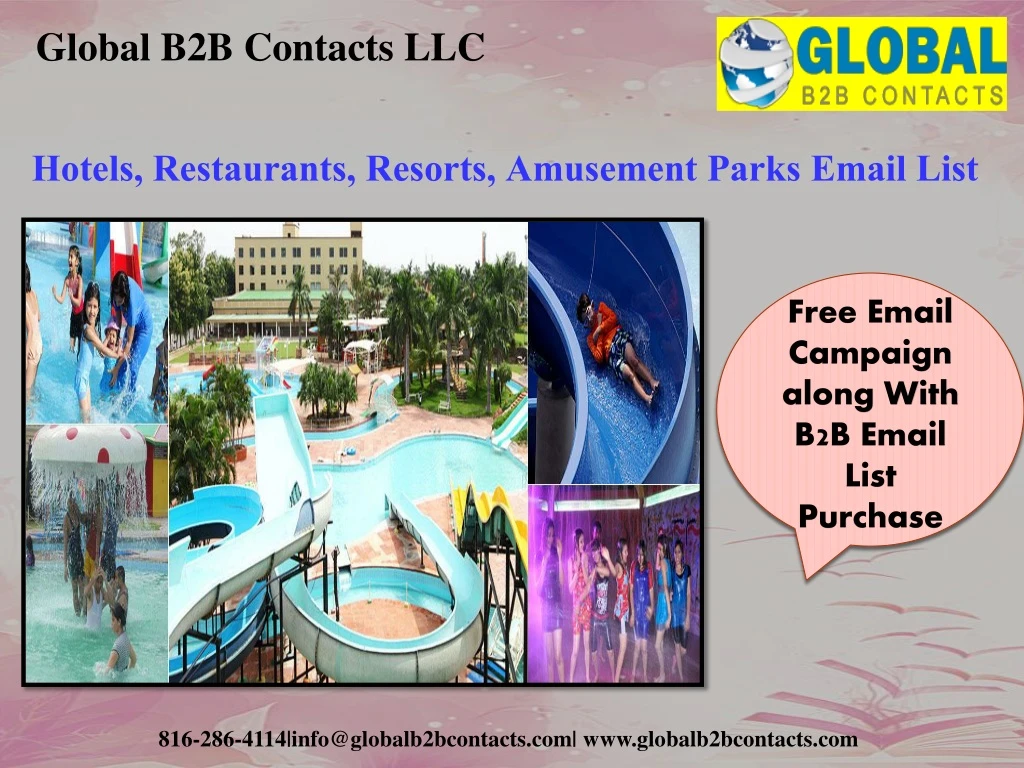 hotels restaurants resorts amusement parks email