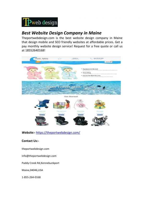 Best Website Design Company in Maine