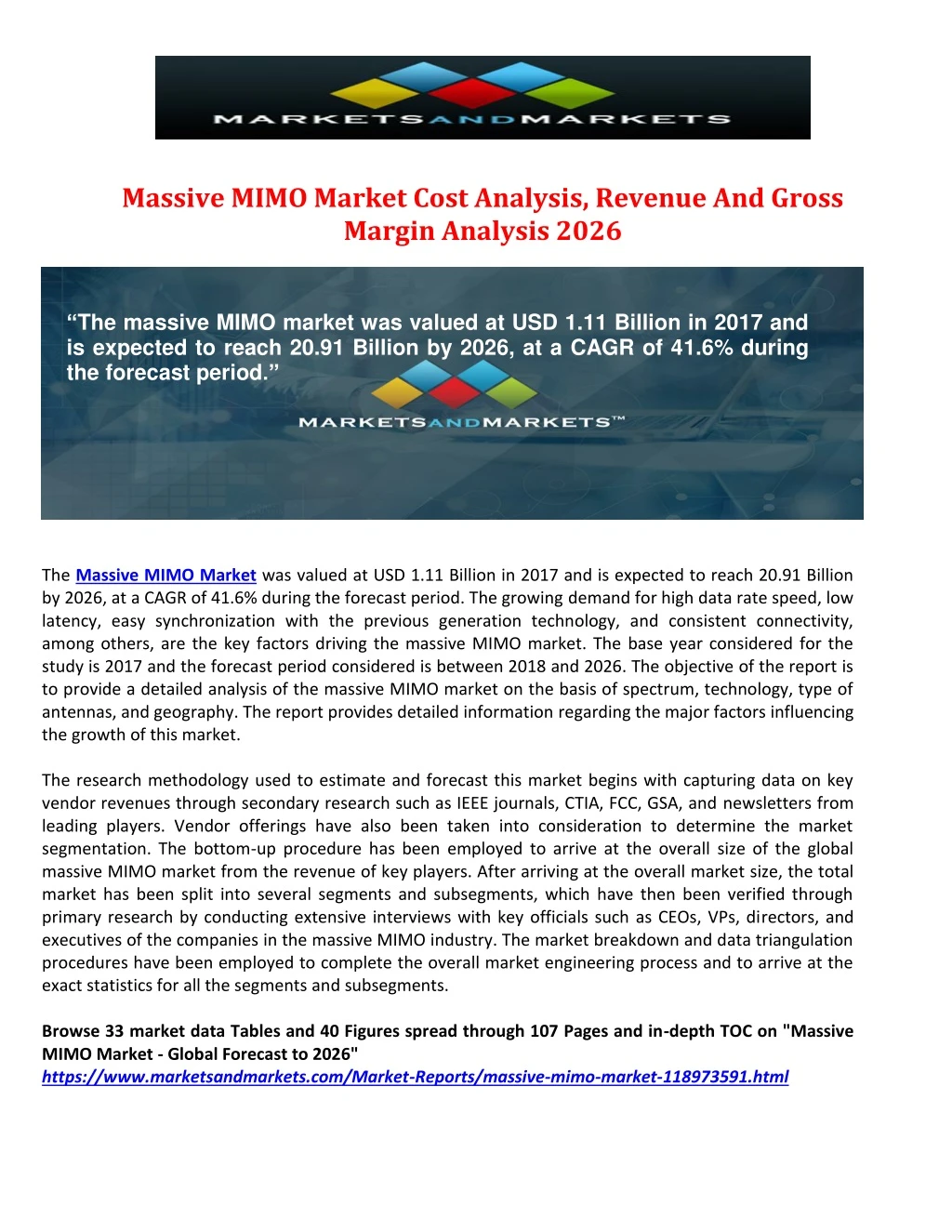 massive mimo market cost analysis revenue
