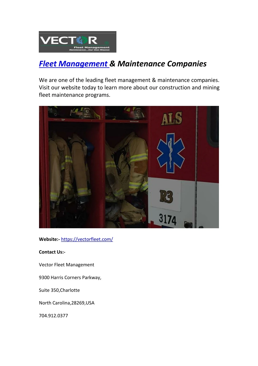 fleet management maintenance companies