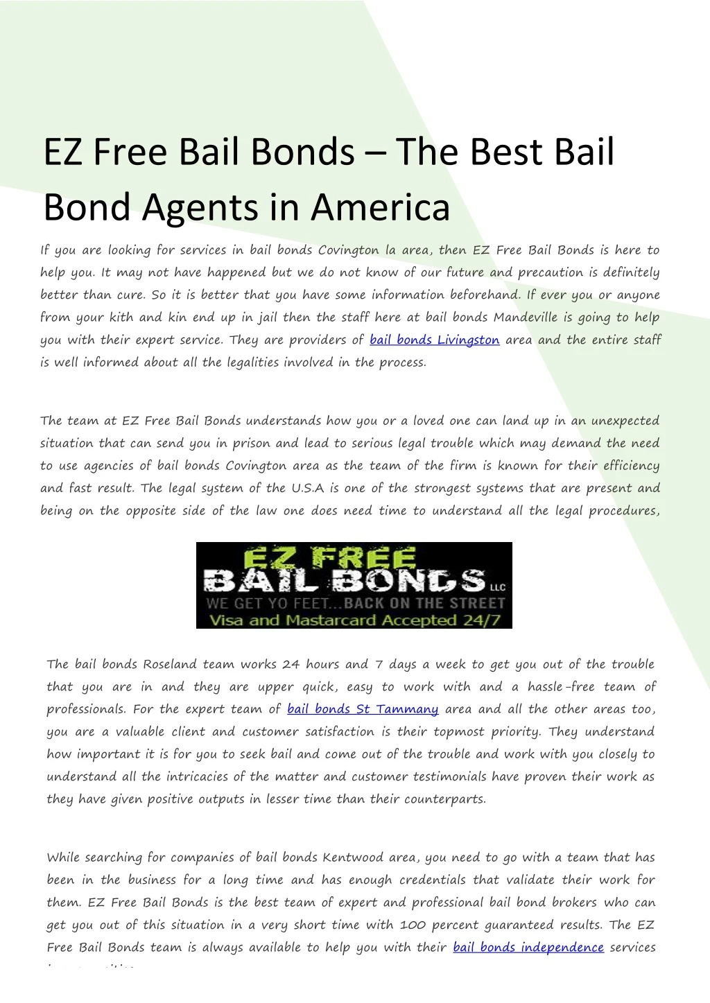 ez free bail bonds the best bail bond agents